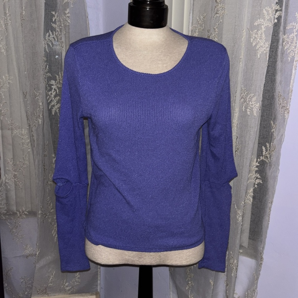 blue sparkly walter baker long sleeve